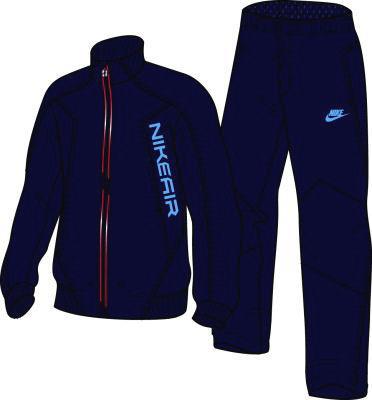 Nike Boys Fullzip Woven Warm-up Tracksuit- Navy/Light Blue