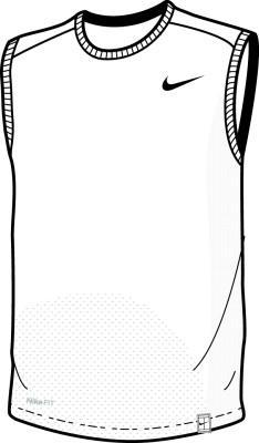 Nike Boys' Power Sleeveless Top White/Black - Nadal