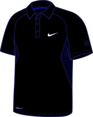 Nike Boys' Tennis Wimbledon Polo Navy/White