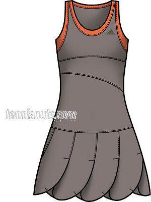 Adidas Womens Edge Dress 08 - Brown/Orange