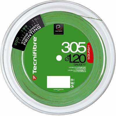 Tecnifibre 305 Squash Strings Green 200M REEL