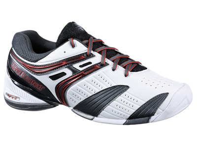 Babolat Tennis Shoes on Babolat Mens V Pro All Court Tennis Shoes White Black Red