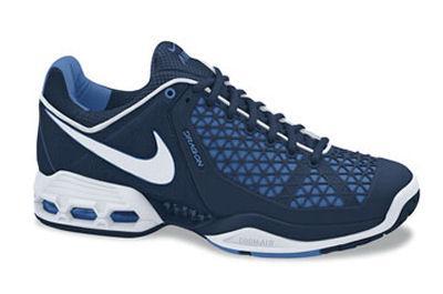 Nike Mens Air Max Breathe Cage II Tennis Shoes- Navy/White