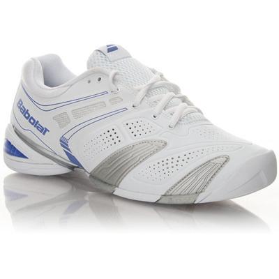 Babolat Womens V-Pro 2 Indoor Tennis Shoes - White/Blue - main image