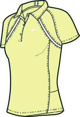Nike Girls Tennis Polo- Yellow Lime