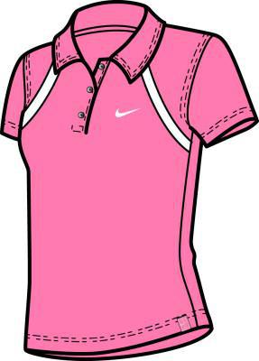 Nike girls Tennis Polo - new peach