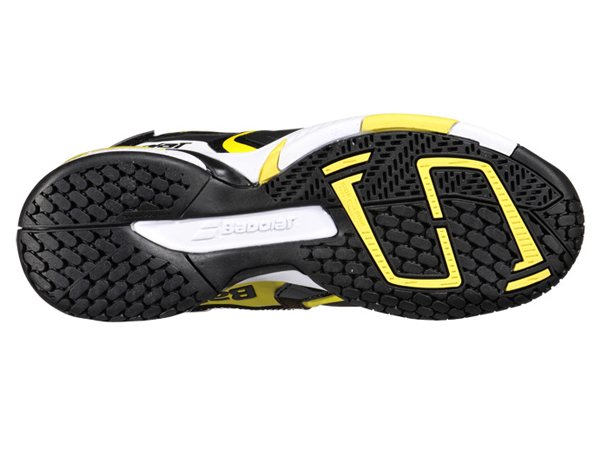 Babolat Boys Propulse Junior 4 Tennis Shoes - Black/Yellow
