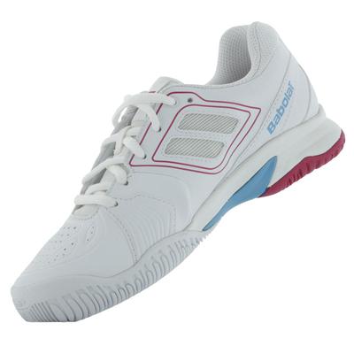 Babolat Girls Propulse Team BPM Junior Tennis Shoes - White/Pink