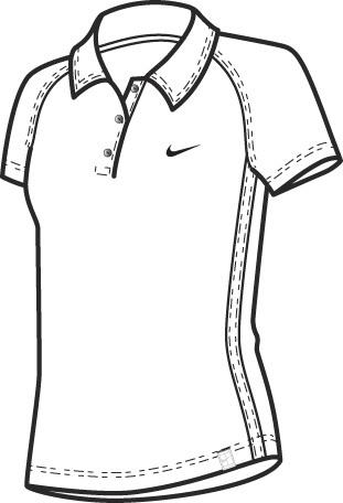 Nike Girls Club Polo SF09- White