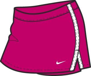 Nike Girls Club Skirt SF09- Rose