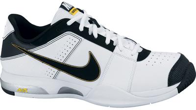 Nike Mens Court Ballistec 1.1 Tennis Shoes- White/Navy