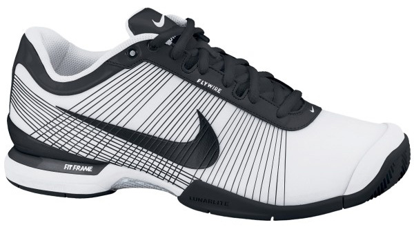 Nike Mens Air Zoom Vapor VI Tour Tennis Shoes - White/Black