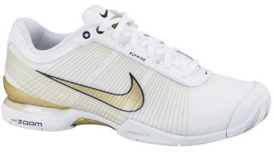 Nike Mens Air Zoom Vapor VI Tennis Shoes - White/Gold
