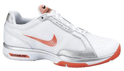 Nike Womens LunarLite Speed Tennis Shoes- White/Orange