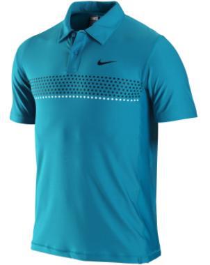Nike Mens Nadal US Open Polo- Glass Blue