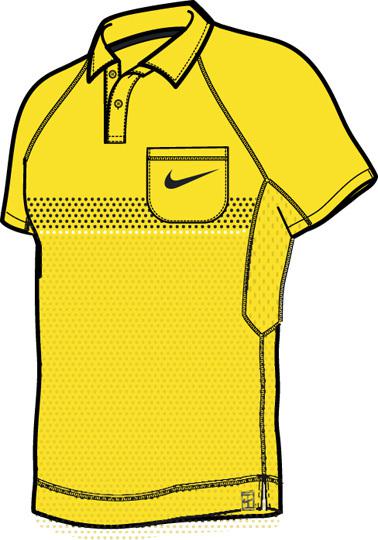 Nike Boys Nadal Double Bold Polo SF09- Midwest Gold