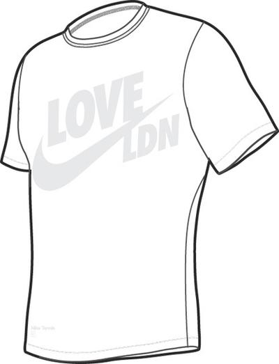 Nike Mens 'Love LDN' Wimbledon Tee- White