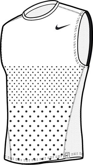 Nike Mens Athlete Sleeveless Top SF09- White