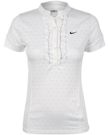Nike Womens LS Athlete Open Neck Top- Pink
