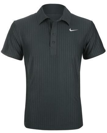 Nike Mens Federer Shortsleeve Polo Black 09