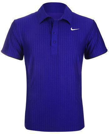 Nike Mens Federer Shortsleeve Polo Concord Blue 09