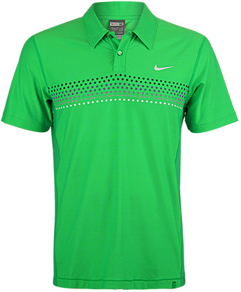 Nike Mens Nadal Bold Masters Polo SF09- Green Spark/White