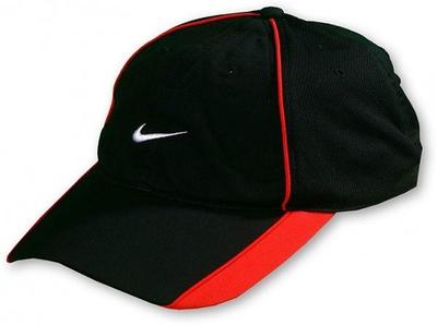 Nike Dri-Fit Woven Cap SF09- Black/Challenge Red