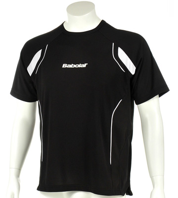 Babolat Mens Club Tee- Black/White
