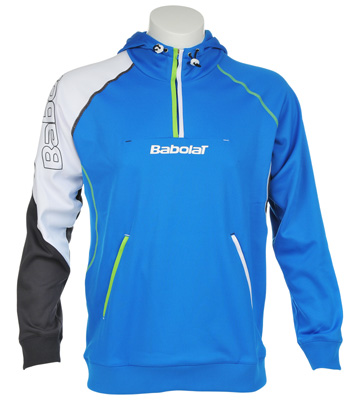 Babolat Boys Performance Sweat Hoodie- Blue/White