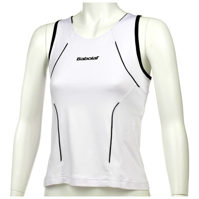 Babolat Womens Club Tank- White/Black
