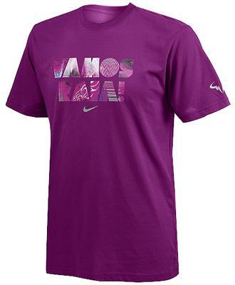 Nike Mens Vamos Rafa Tee- Bold Berry