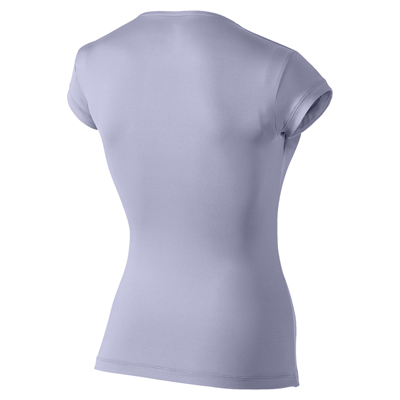 Nike Womens Pure Capsleeve Tennis Top - Pure Violet/Matte Silver