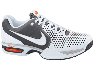 Nike Mens Air Max CourtBallistec 3.3 Tennis Shoes- White/Anthtracite