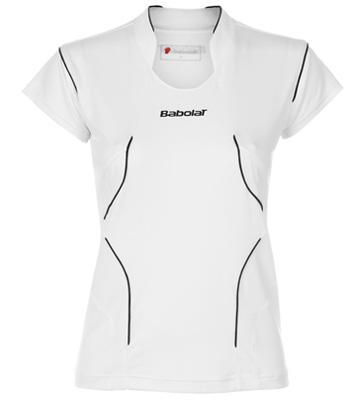 Babolat Girls Club Polo- White/Black