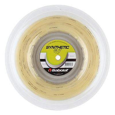 Babolat Synthetic Gut 1.30mm & 1.35mm Tennis String - 200M Reel (Natural)