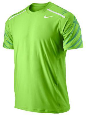Nike Mens Rafa Finals Crew- Action Green/White