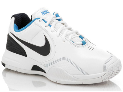 Nike Kids Max CourtBallistec 3.1 Shoes - White/Navy