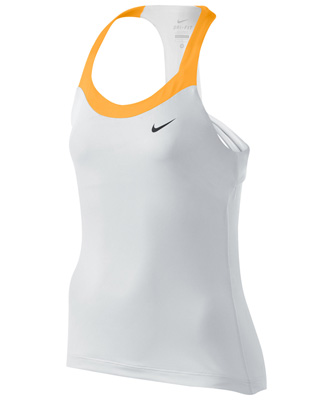 Nike Girls Athlete US Open Top - White/University Gold - main image