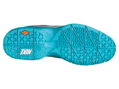 Nike Mens Air Max CourtBallistec 4.3 Tennis Shoes - Grey/Blue