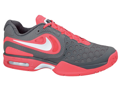 Nike Mens Air Max CourtBallistec 4.3 Tennis Shoes - Pink/Grey - main image
