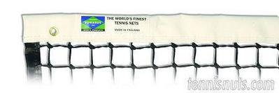 Edwards Championship black 3.5mm double netting top tennis net