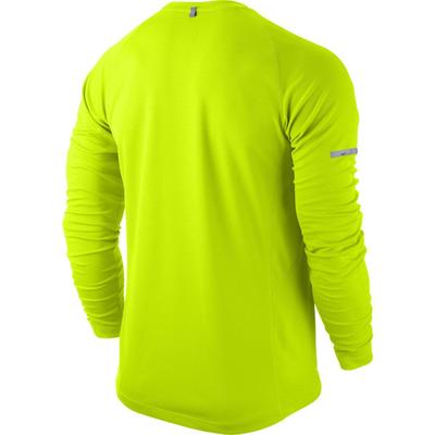 Nike Mens Miler UV Long Sleeve Shirt - Volt/Reflective Silver - main image