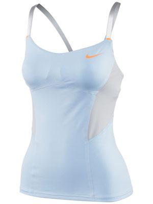 Nike Womens Premier Maria Tank - Ice Blue/Strata Grey/Bright Citrus - main image
