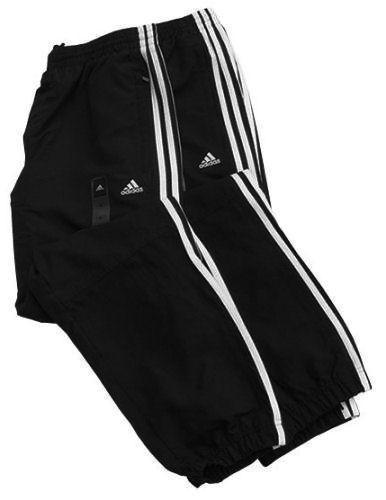 Adidas Mens 3Stripes Woven Trackpant- Black