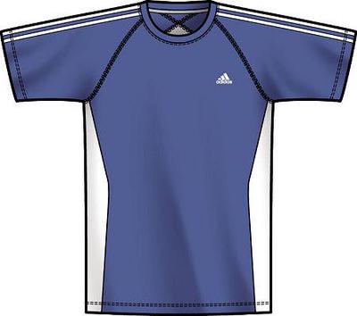 Adidas Boys Response Court Tee Blue/White