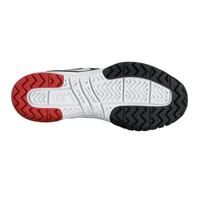 Nike Boys Vapor Court Tennis Shoes - Medium Ash/Gym Red