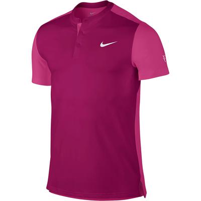 Nike Mens Premier RF Henley Shirt - Sport Fuchsia/Vivid Pink - main image