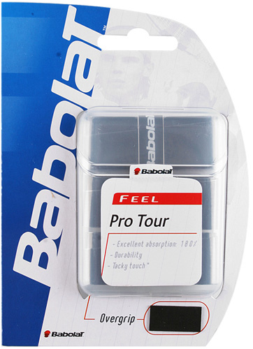 Babolat Pro Tour Overgrips (3 Pack) - Black 