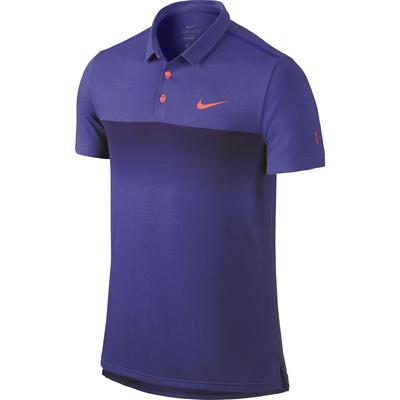 Nike Mens Premier RF Polo - Persian Violet/Hot Lava - main image