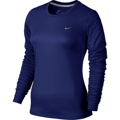 Nike Womens Miler Long Sleeve Top - Deep Royal Blue - main image